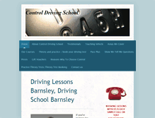 Tablet Screenshot of control-driving-school.co.uk
